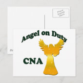 Angel zur Pflicht Postkarte (Vorne/Hinten)