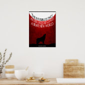 Angela Carter Zitat Minimalistisches Poster (Küche)