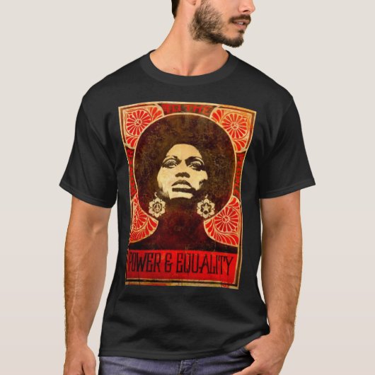 Angela Davis Plakat 1971 Klassischer T - Shirt (Vorderseite)