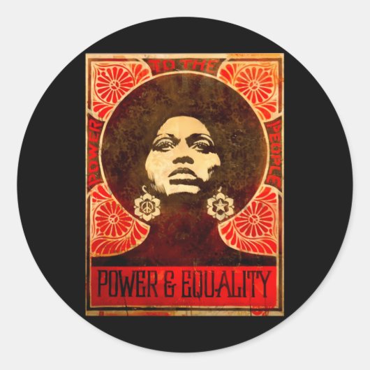 Angela Davis Poster 1971 Sticker (Vorderseite)