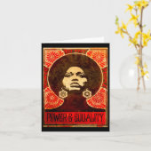 Angela Davis Poster 1971 Sticker Karte (Gelbe Blume)