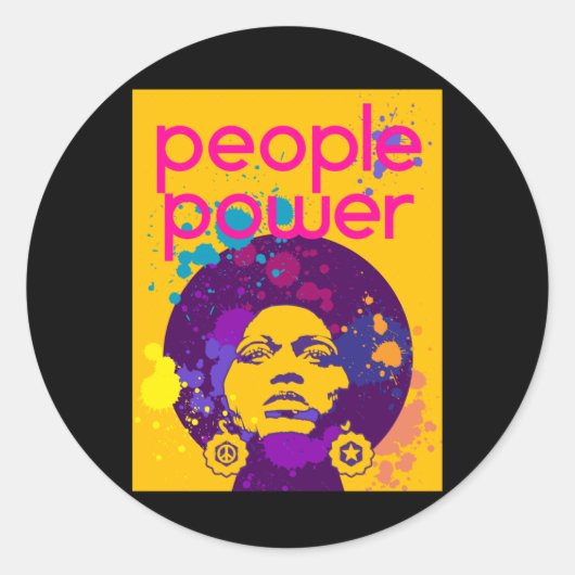 Angela Davis Poster Sticker (Vorderseite)