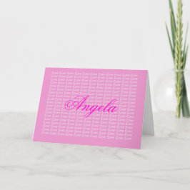 Angela Lavender Endless Liebe Card Karte