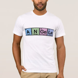 Angela machte von den Elementen T-Shirt