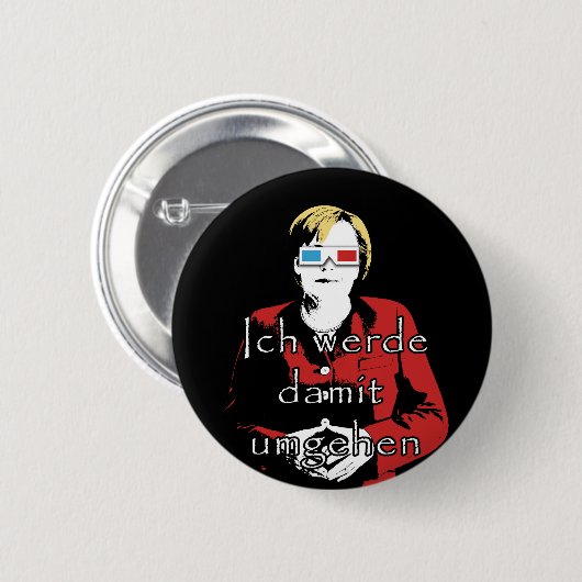 Angela Merkel Button (Vorne & Hinten)