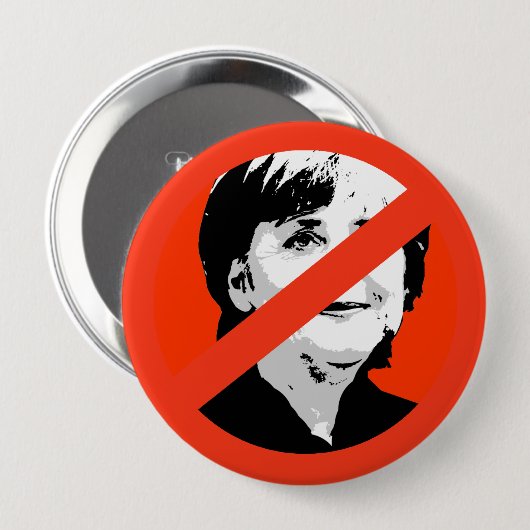 Angela Merkel Button (Vorne & Hinten)