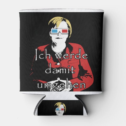 Angela Merkel Dosenkühler (Vorderseite)