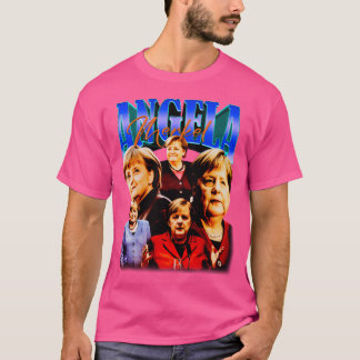 Angela Merkel im Vintage-Stil T-Shirt