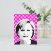 Angela Merkel — Internationale Führungspersönlichk Postkarte (Stehend Vorderseite)
