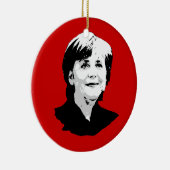 Angela Merkel Keramik Ornament (Rechts)