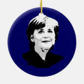 Angela Merkel Keramik Ornament (Hinten)