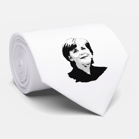 Angela Merkel Krawatte (Gerollt)