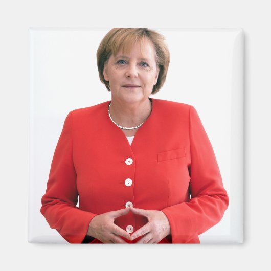 Angela Merkel Portrait Magnet (Vorne)