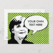 Angela Merkel Postkarte (Vorne/Hinten)