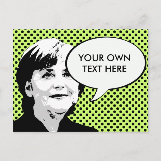 Angela Merkel Postkarte (Vorderseite)