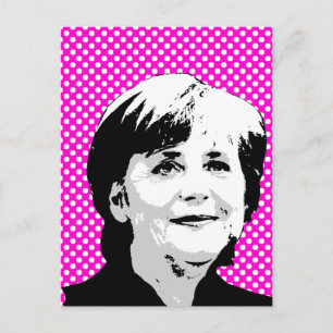Angela Merkel Postkarte