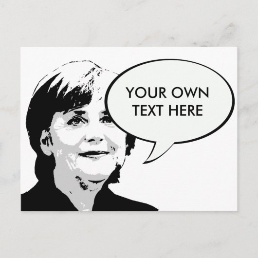 Angela Merkel Postkarte (Vorderseite)