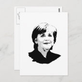 Angela Merkel Postkarte (Vorne/Hinten)