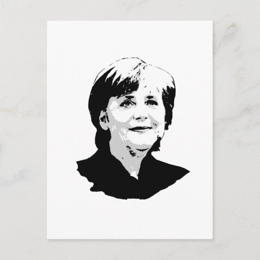 Angela Merkel Postkarte (Vorderseite)
