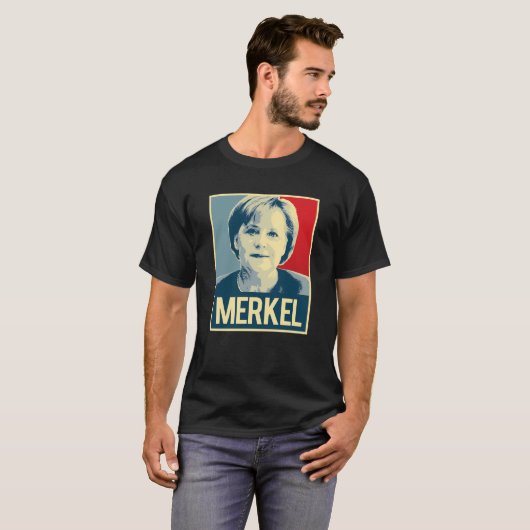 Angela Merkel-Propaganda T-Shirt (Vorne ganz)