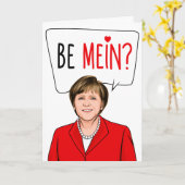 ANGELA MERKEL: Seien Sie Mein Karte (Gelbe Blume)