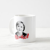 ANGELA MERKEL-Unterzeichnung - - Kaffeetasse (Vorderseite Links)