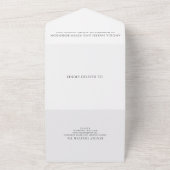 Angela Modern Wedding All In One Einladung (Außenbereich)