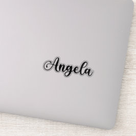 Angela Name - Handgeschriebene Kalligrafie Aufkleber