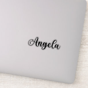 Angela Name - Handgeschriebene Kalligrafie Aufkleber