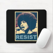 Angela - Resist - Davis 2 Mousepad (Mit Mouse)
