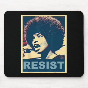 Angela - Resist - Davis 2 Mousepad