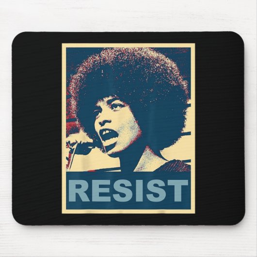 Angela - Resist - Davis 2 Mousepad (Vorne)