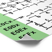 Angela Script Schriftart Ligatures Poster (Ecke)