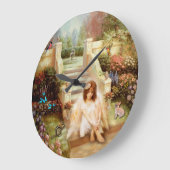 Angela Serenity Garden Rund um die Piazza Clock Große Wanduhr (Winkel)
