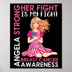 Angela Starker Brustkrebs Bewusstsein für ihren Ka Poster