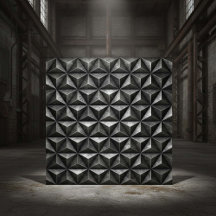 Angelaufener Stahl Industriell Geometrisch #18 ID1