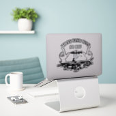 Angelaufkleber Aufkleber (Laptop auf Schreibtisch)