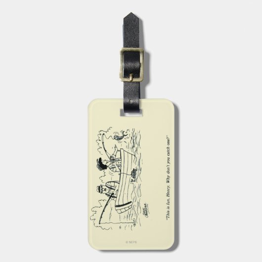 Angelausflug Gepäckanhänger (Vorderseite vertikal)