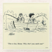 Angelausflug Glasuntersetzer (Vorderseite)