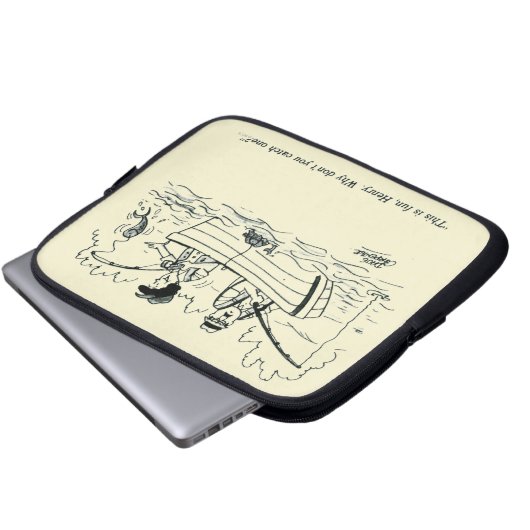 Angelausflug Laptopschutzhülle (Vorne Knopf)