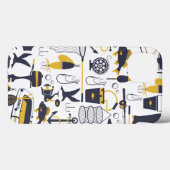 Angelausrüstung im Blau und im Gold Case-Mate iPhone Hülle (Rückseite (Horizontal))