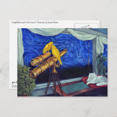 "AngelBelle and the Canaries" Postcard of Painting Postkarte (Vorne/Hinten)