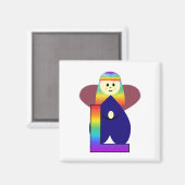 Angelbet Letter L Magnet (Vorderseite/Rückseite)