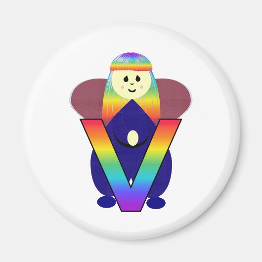 Angelbet Letter V Magnet (Vorne)