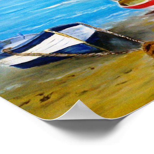 Angelboote der alten Reihe Poster (Ecke)