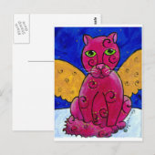 AngelCatPink Postkarte (Vorne/Hinten)