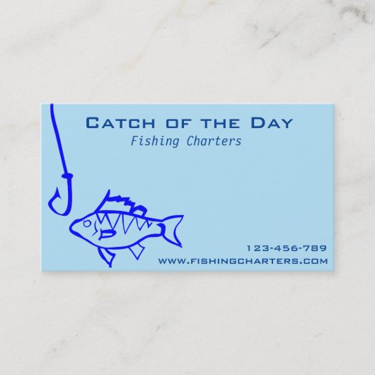 Angelcharten Angeltouren Angeltourismus Visitenkarte (Vorderseite)