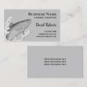 Angelcharter Fischereileitfaden Visitenkarte (Vorne/Hinten)