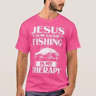 Angeldesign Jesus ist mein Retter Fischen ist mein T-Shirt