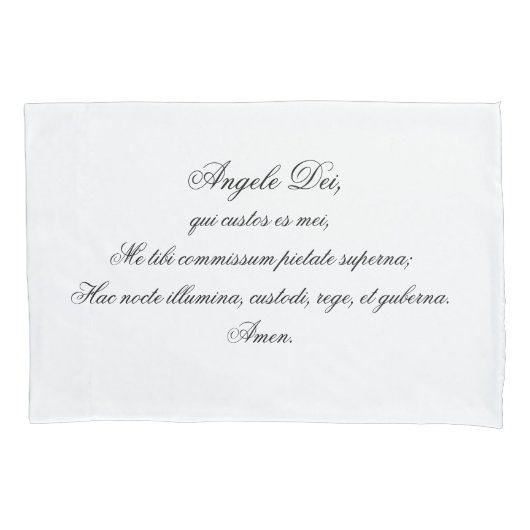 Angele Dei Schutzengel-Gebets-Kissen-Kasten Kissenbezug (Vorderseite)
